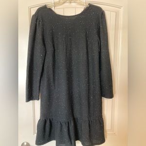 Loft midi black dress